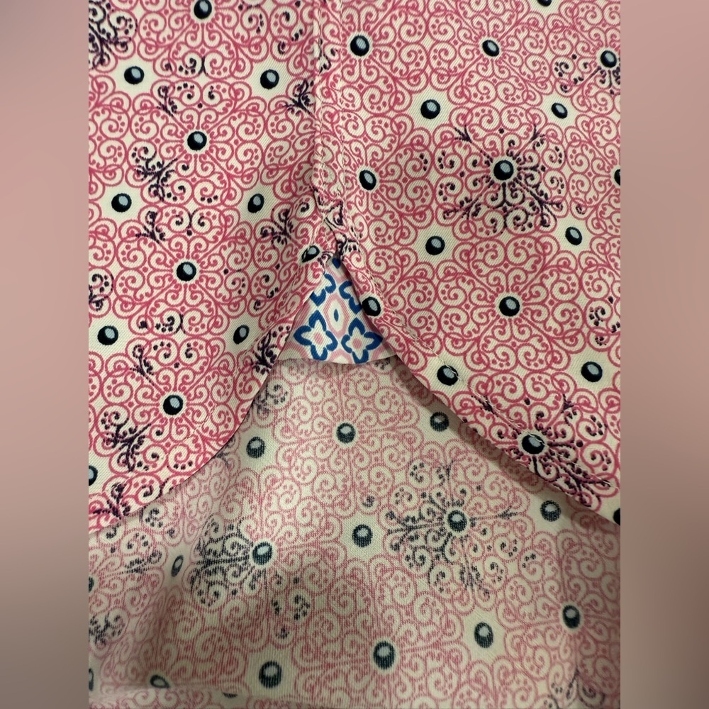 Johnston Murphy Performance S/S Shirt Geometric Design M Excellent Condition - Picture 5 of 14